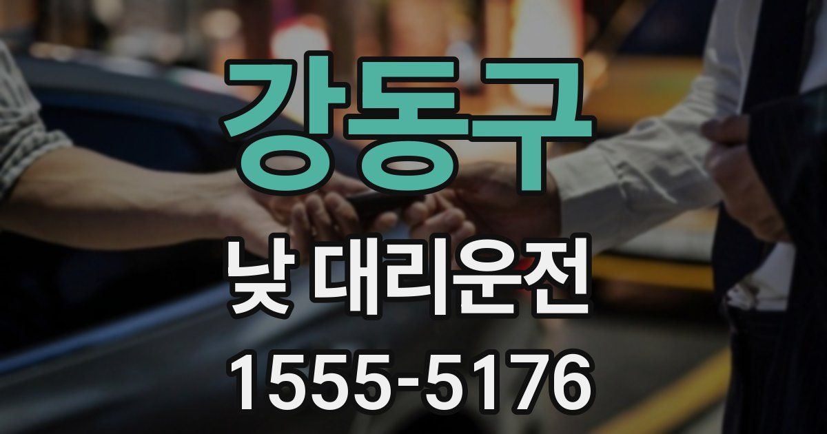 강동구 낮 대리운전
