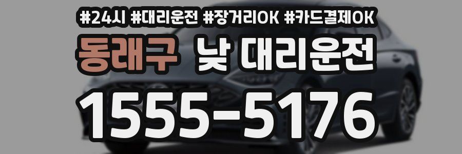 동래구 낮 대리운전