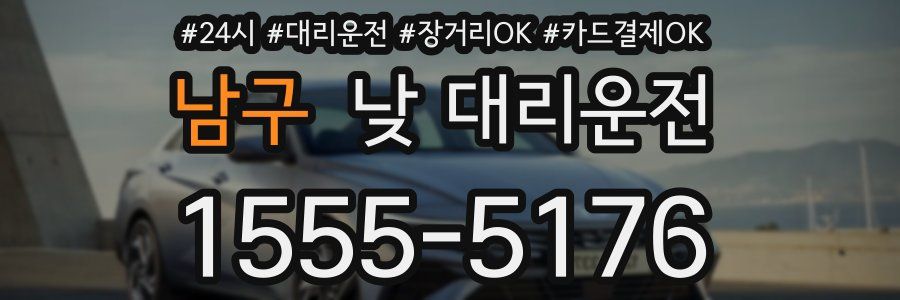 남구 낮 대리운전