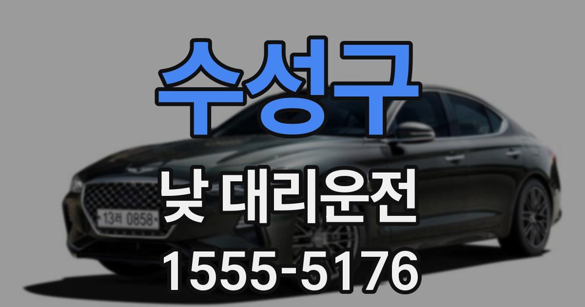 수성구 낮 대리운전
