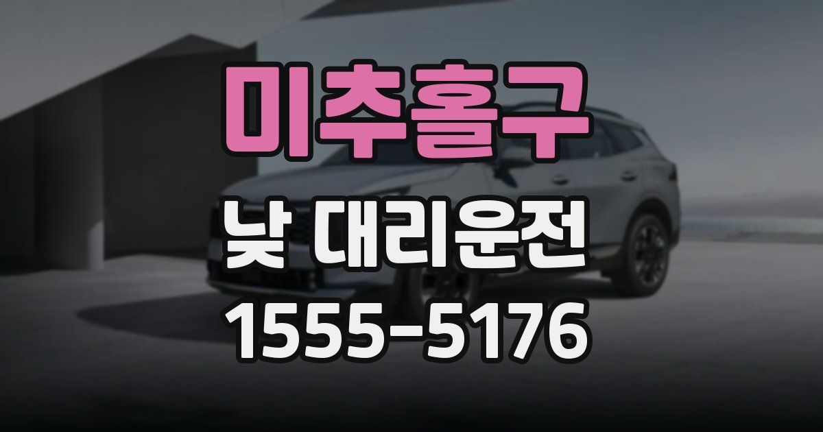 미추홀구 낮 대리운전