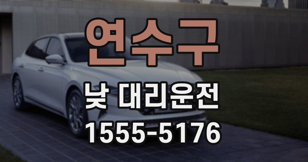 연수구 낮 대리운전