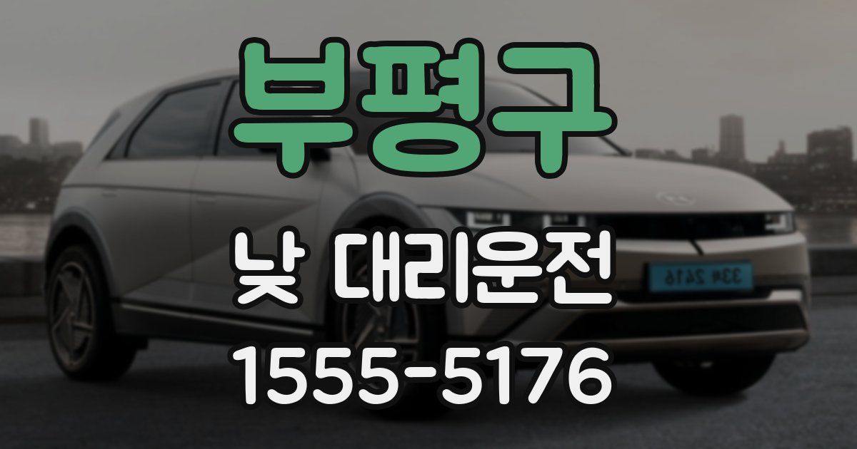 부평구 낮 대리운전