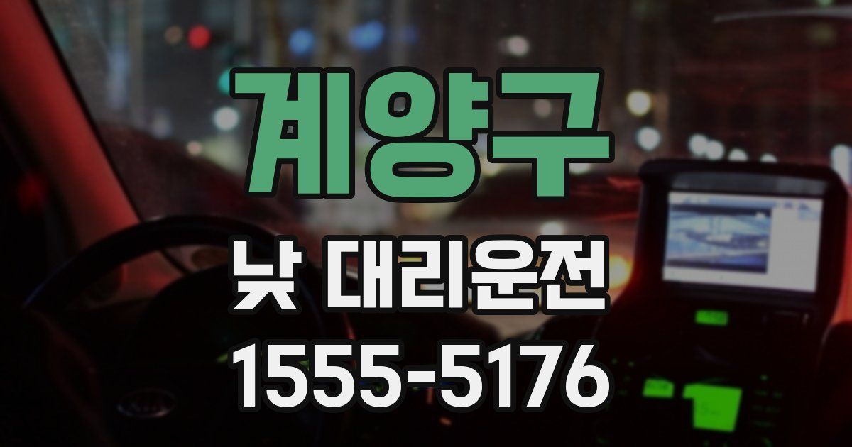 계양구 낮 대리운전