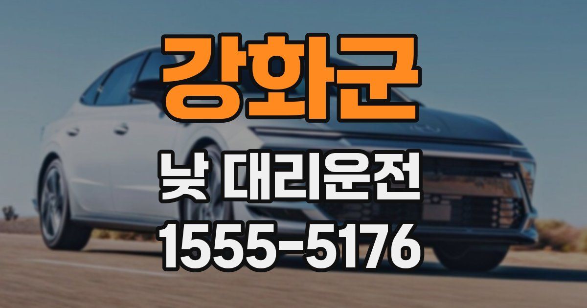 강화군 낮 대리운전