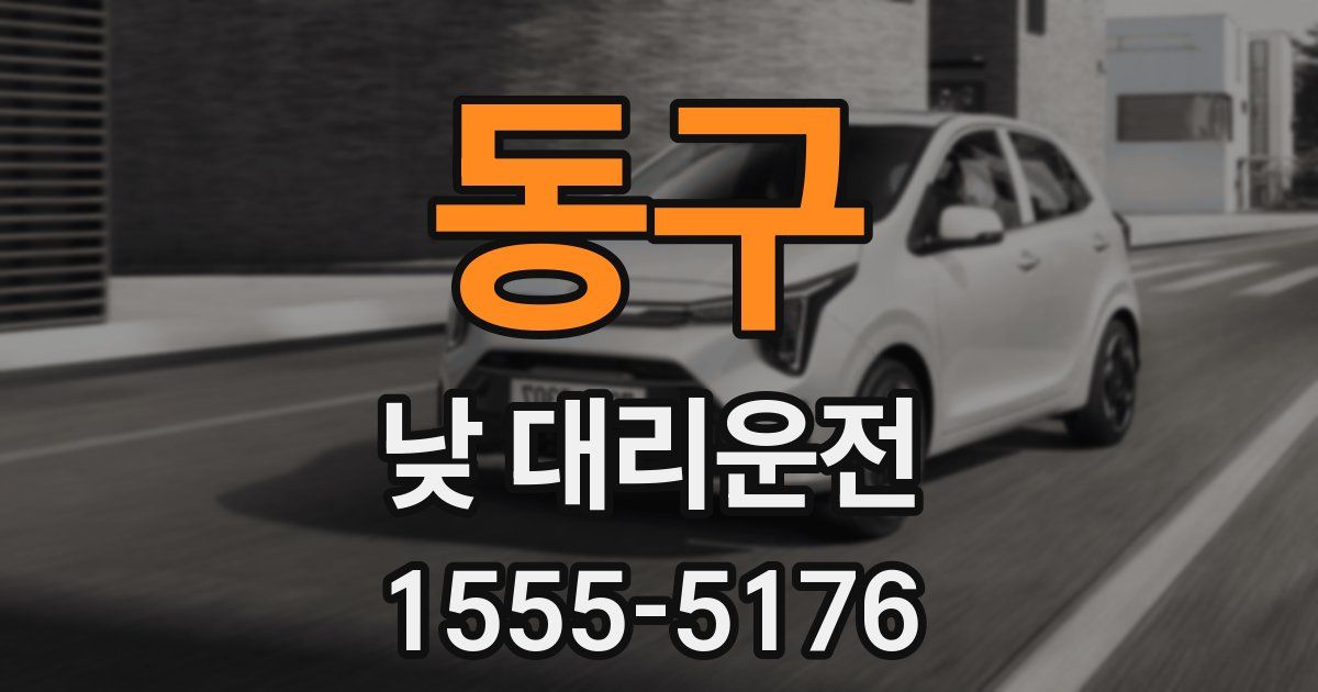 동구 낮 대리운전