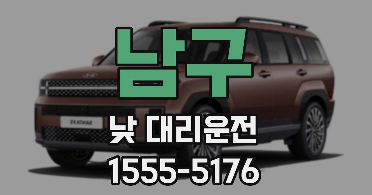 남구 낮 대리운전
