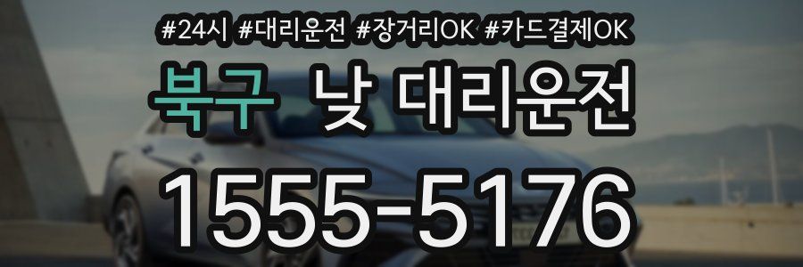 북구 낮 대리운전