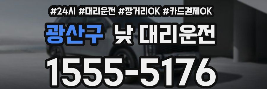 광산구 낮 대리운전