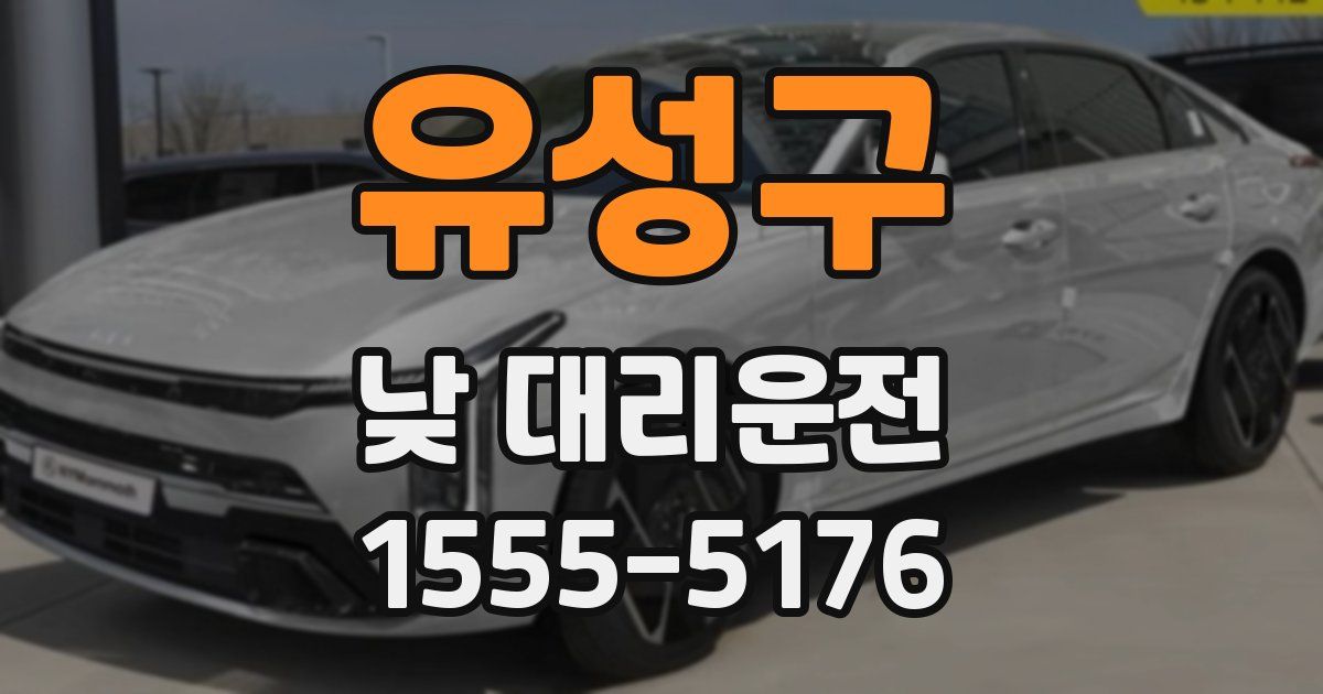유성구 낮 대리운전