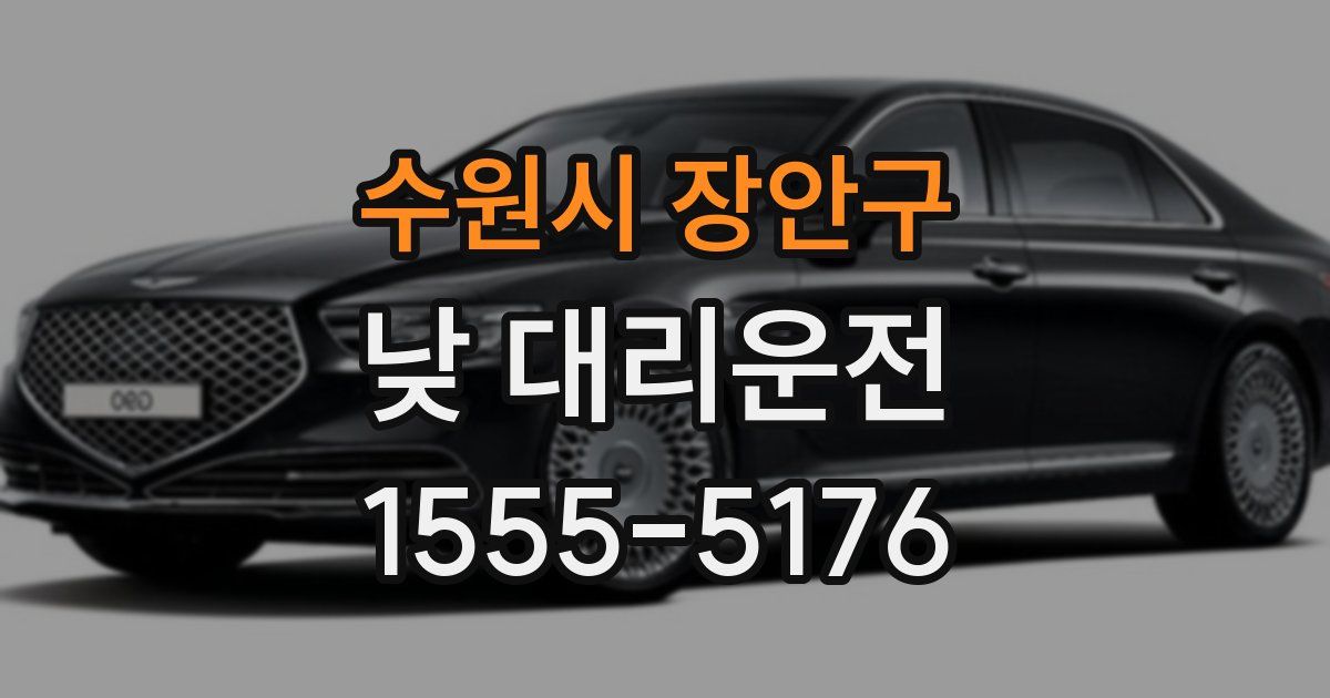 수원시 장안구 낮 대리운전