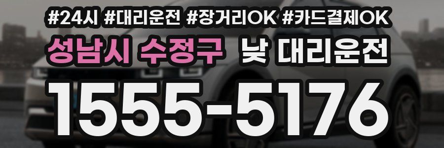 성남시 수정구 낮 대리운전