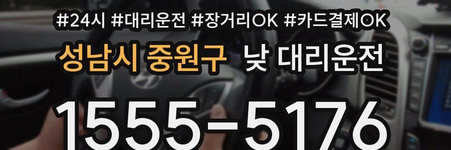 성남시 중원구 낮 대리운전