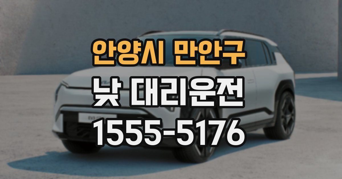 안양시 만안구 낮 대리운전