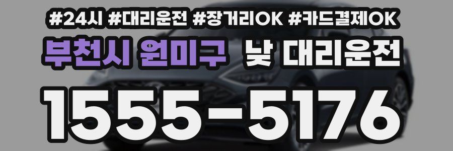 부천시 원미구 낮 대리운전