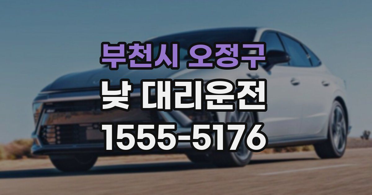 부천시 오정구 낮 대리운전