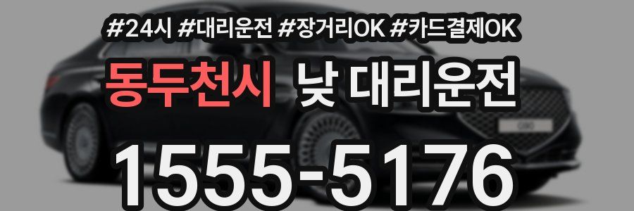 동두천시 낮 대리운전