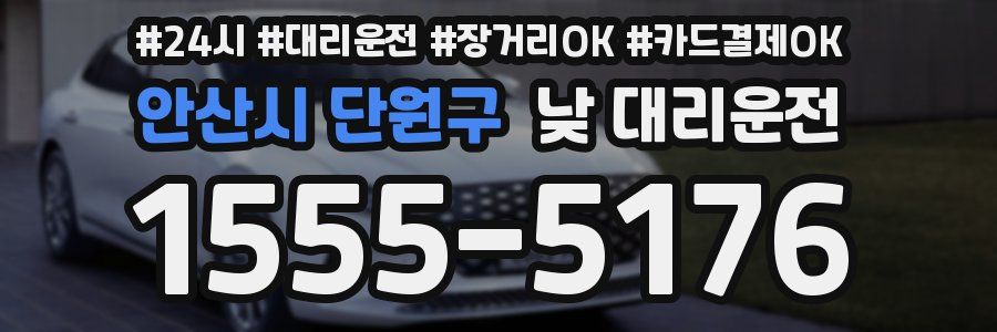 안산시 단원구 낮 대리운전