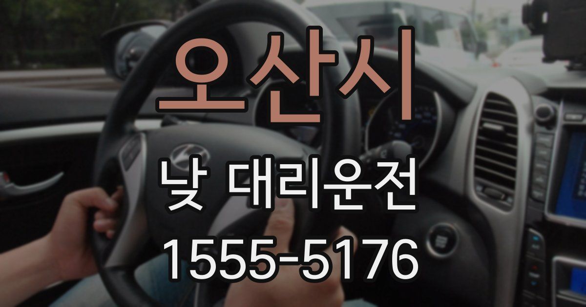 오산시 낮 대리운전