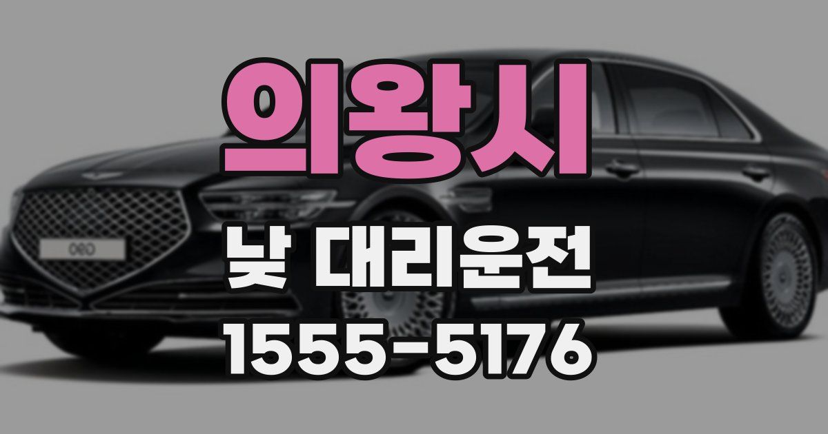 의왕시 낮 대리운전