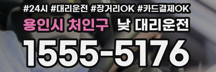 용인시 처인구 낮 대리운전