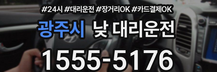 광주시 낮 대리운전