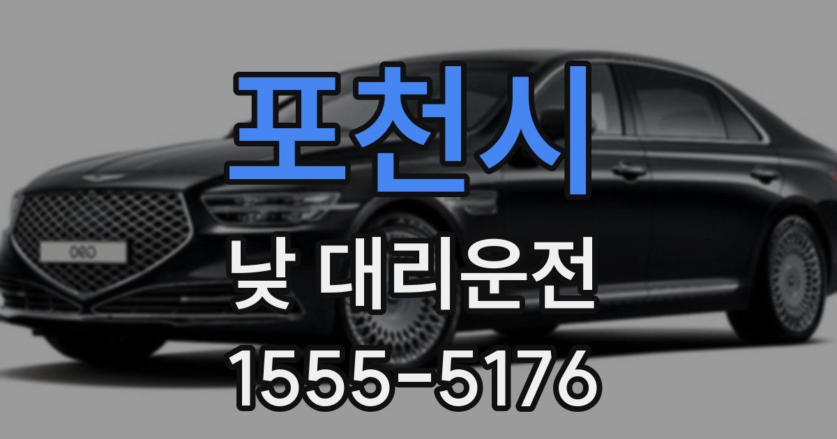 포천시 낮 대리운전