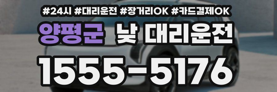 양평군 낮 대리운전