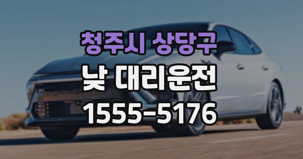 청주시 상당구 낮 대리운전