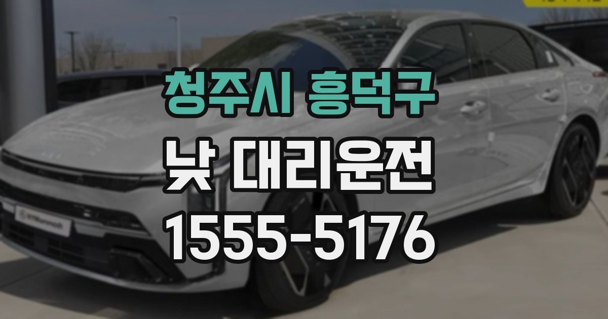청주시 흥덕구 낮 대리운전