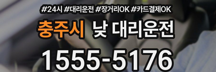 충주시 낮 대리운전