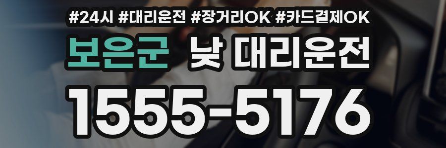 보은군 낮 대리운전