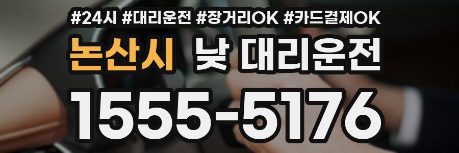 논산시 낮 대리운전