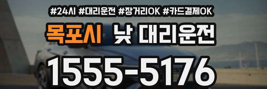 목포시 낮 대리운전