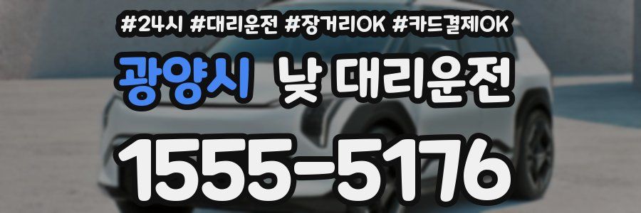 광양시 낮 대리운전