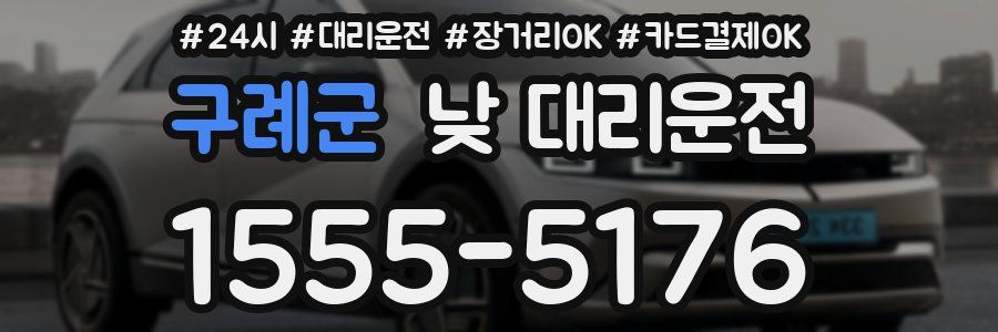구례군 낮 대리운전
