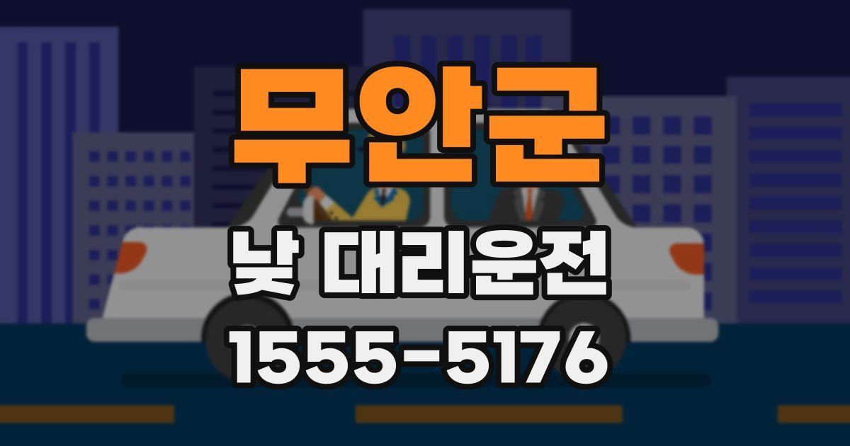 무안군 낮 대리운전