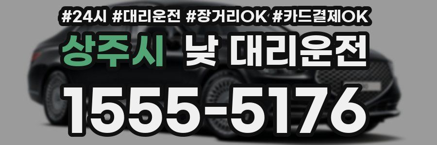 상주시 낮 대리운전