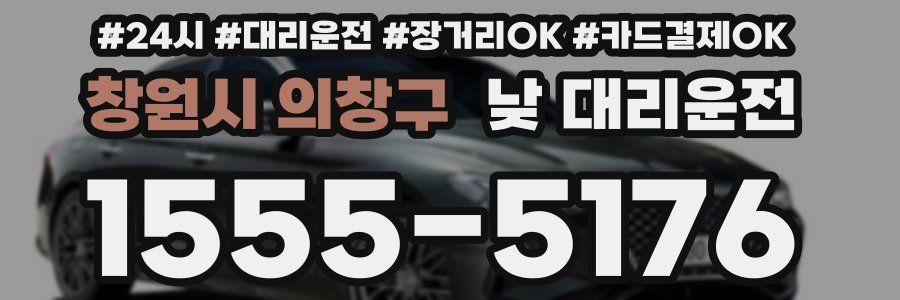 창원시 의창구 낮 대리운전