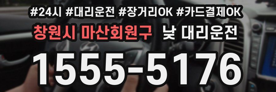 창원시 마산회원구 낮 대리운전