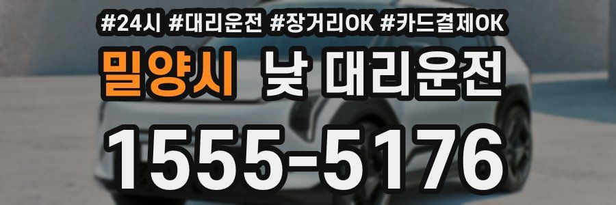 밀양시 낮 대리운전