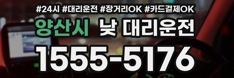 양산시 낮 대리운전