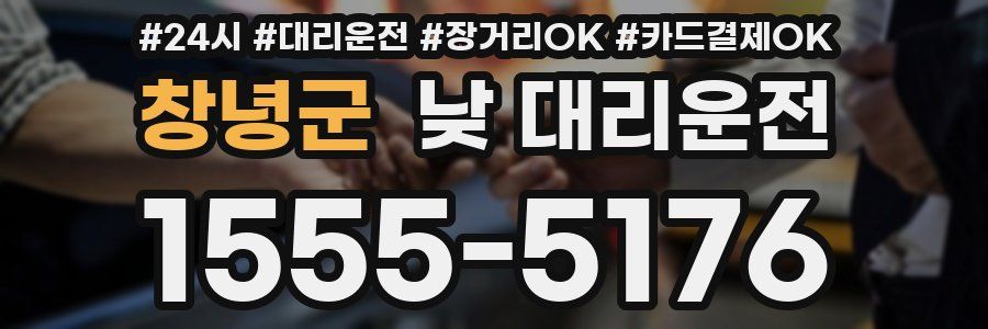 창녕군 낮 대리운전