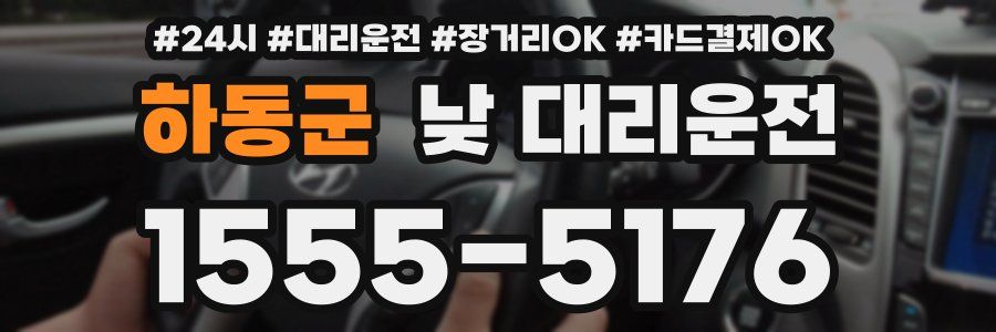 하동군 낮 대리운전