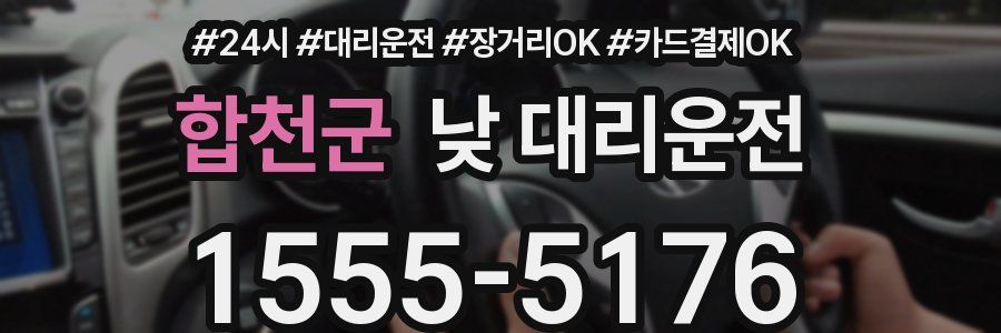 합천군 낮 대리운전
