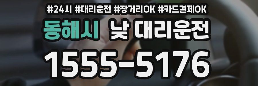 동해시 낮 대리운전
