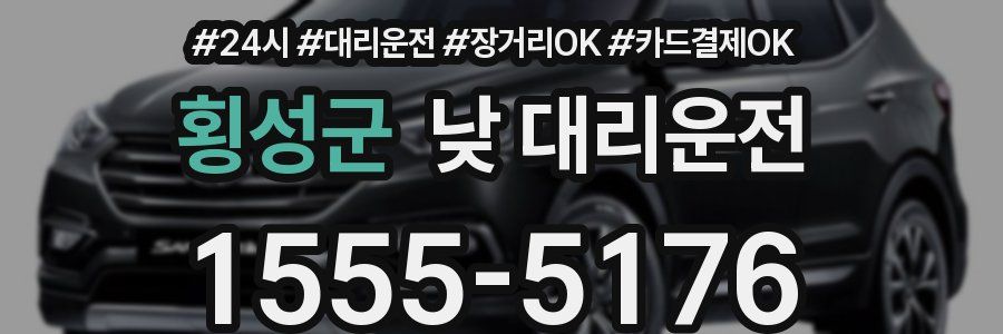 횡성군 낮 대리운전