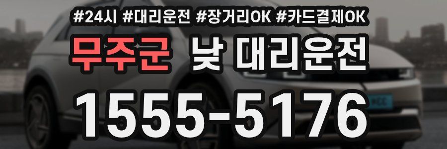 무주군 낮 대리운전