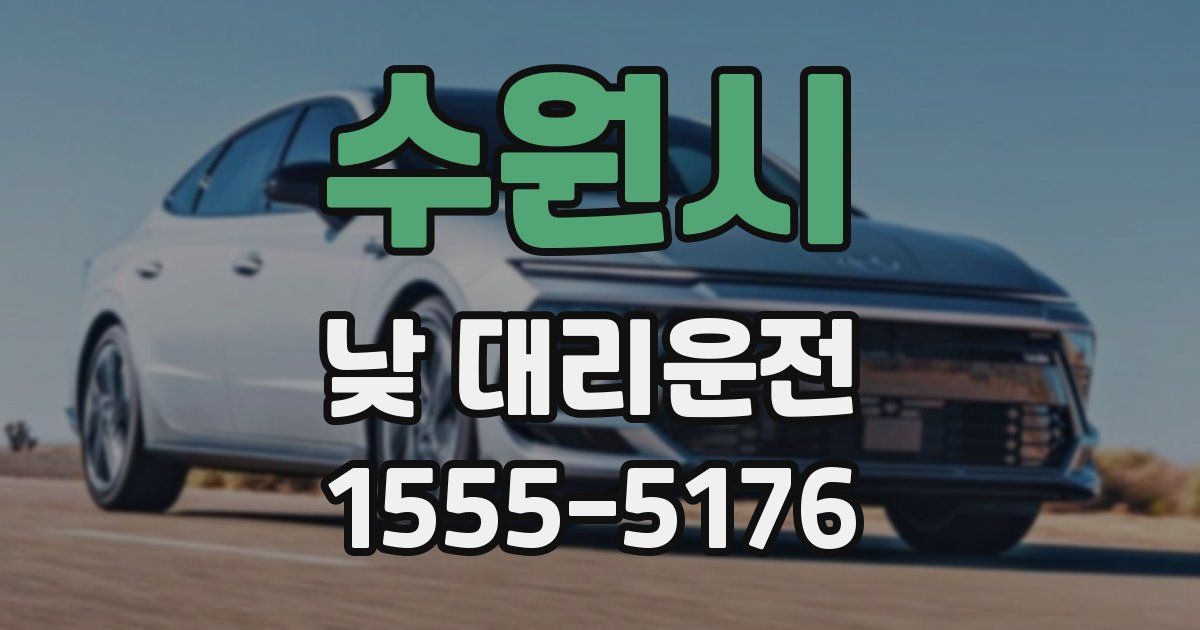 수원시 낮 대리운전