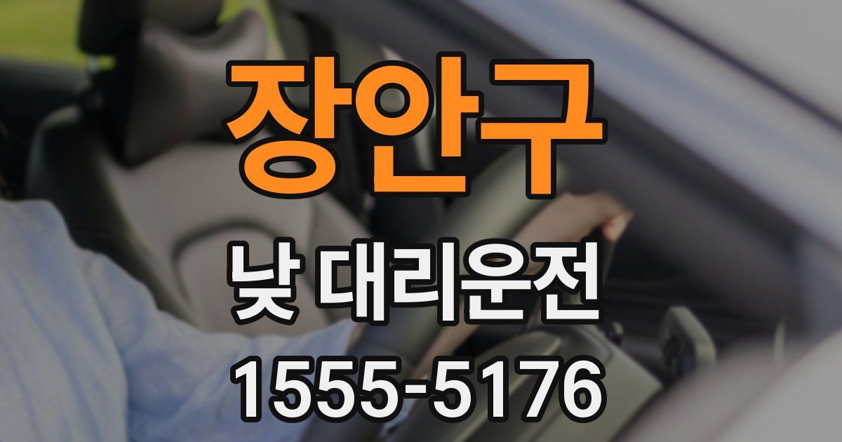 장안구 낮 대리운전